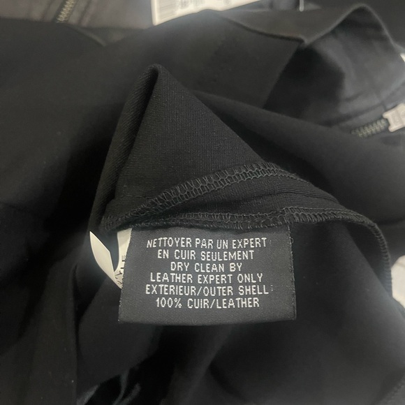 NWT SAS “Jade” black leather  dress 8 - Picture 12 of 16